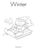 Winter Coloring Page
