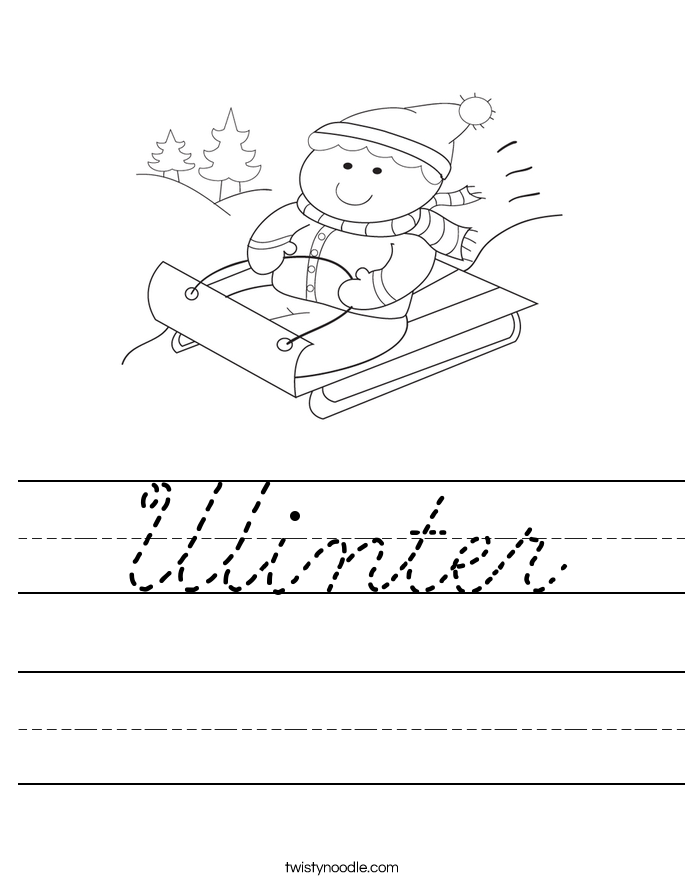 Winter Worksheet
