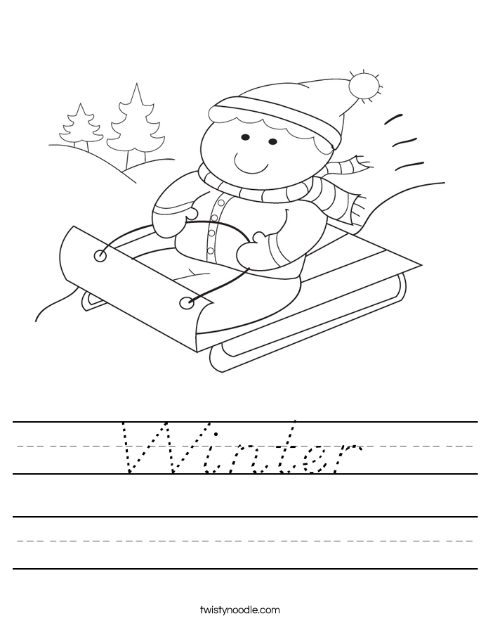 Winter Worksheet