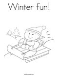 Winter fun! Coloring Page