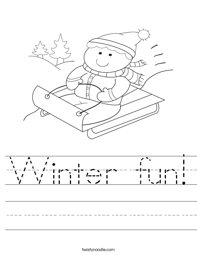 Winter fun! Worksheet