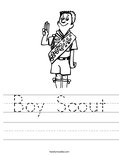 Boy Scout Worksheet