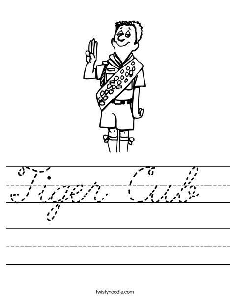 Boy Scout Salute Worksheet