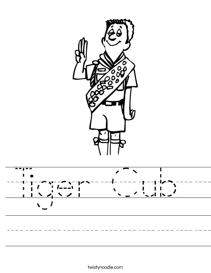 Tiger Cub  Worksheet