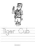 Tiger Cub  Worksheet