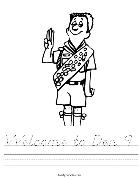 Boy Scout Salute Worksheet