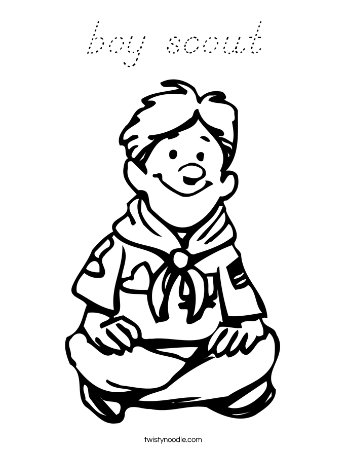boy scout Coloring Page
