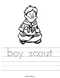 boy scout Worksheet