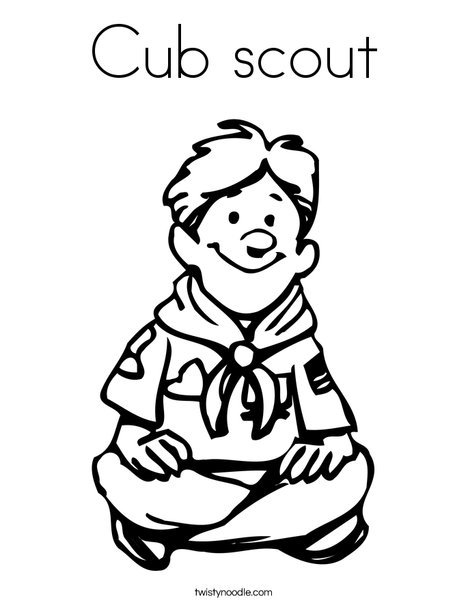 tiger cub scout coloring pages