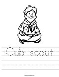 Cub scout Worksheet