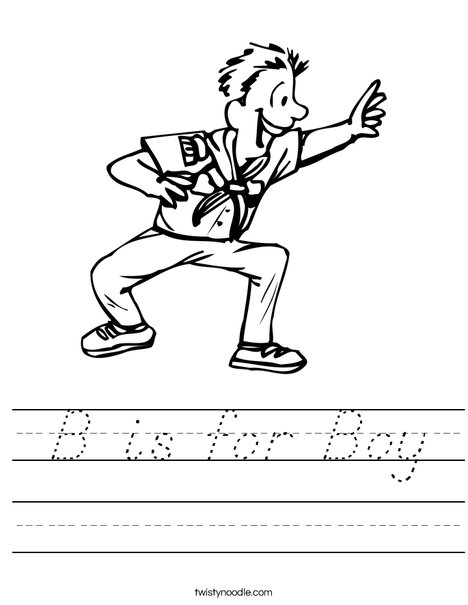 Boy Scout Worksheet