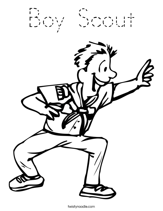 Boy Scout Coloring Page