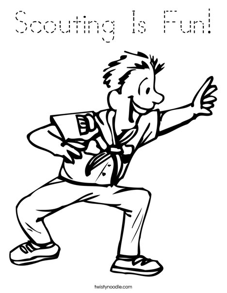 Boy Scout Coloring Page