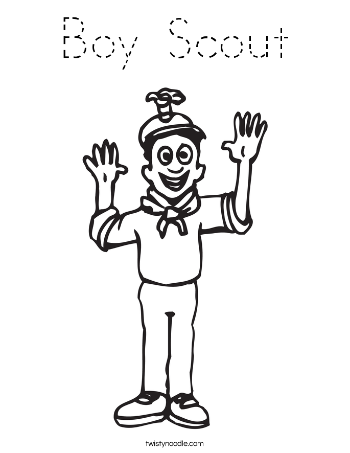 Boy Scout Coloring Page