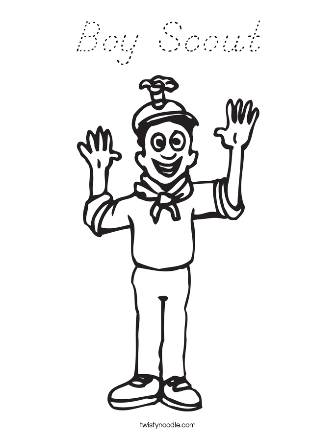 Boy Scout Coloring Page
