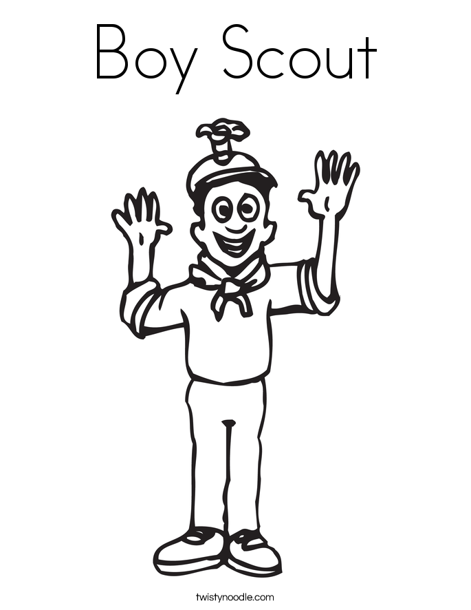 Boy Scout Coloring Page