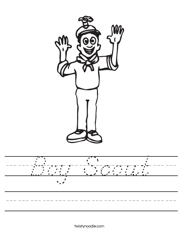 Boy Scout Worksheet