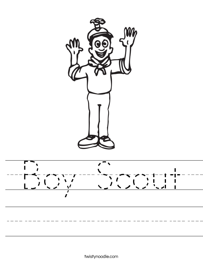 Boy Scout Worksheet