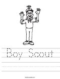 Boy Scout Worksheet