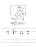 a b c d Worksheet