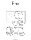 Boy Coloring Page