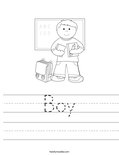 Boy Worksheet