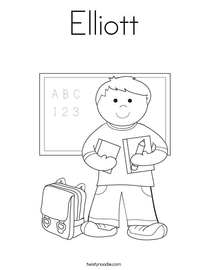 Elliott Coloring Page