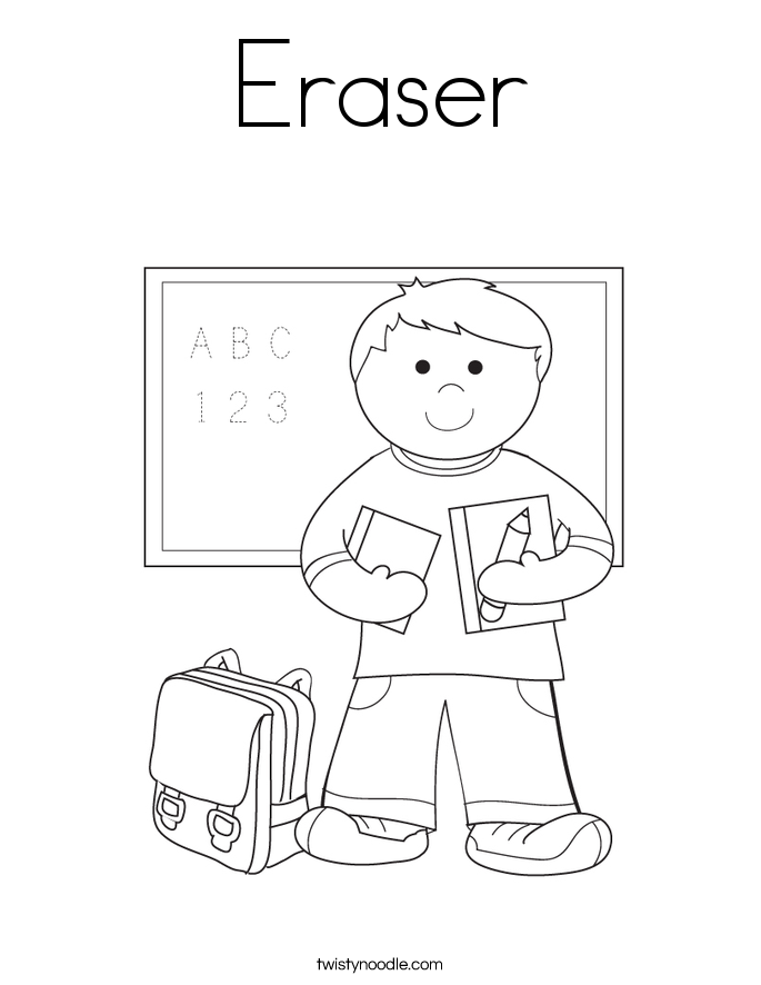 Eraser Coloring Page