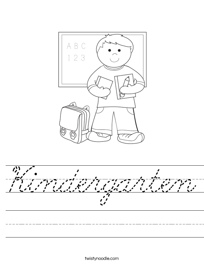 Kindergarten Worksheet