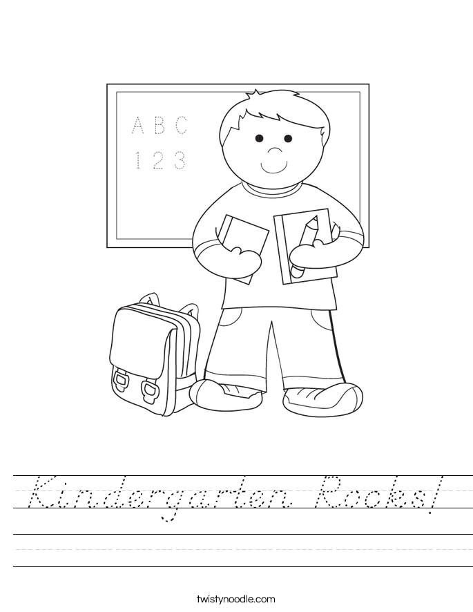 Kindergarten Rocks! Worksheet