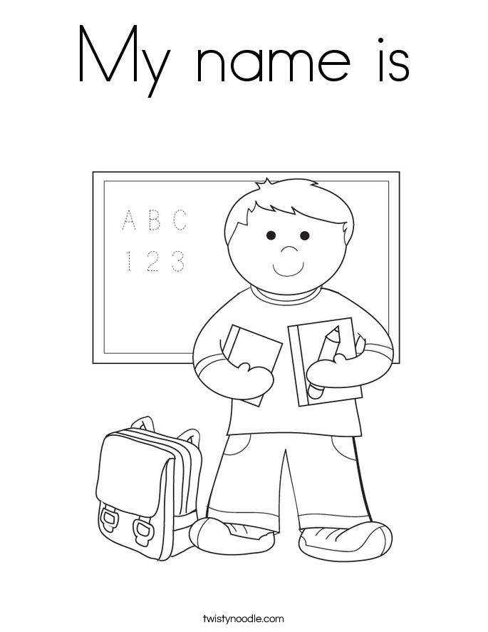 My name is Coloring Page