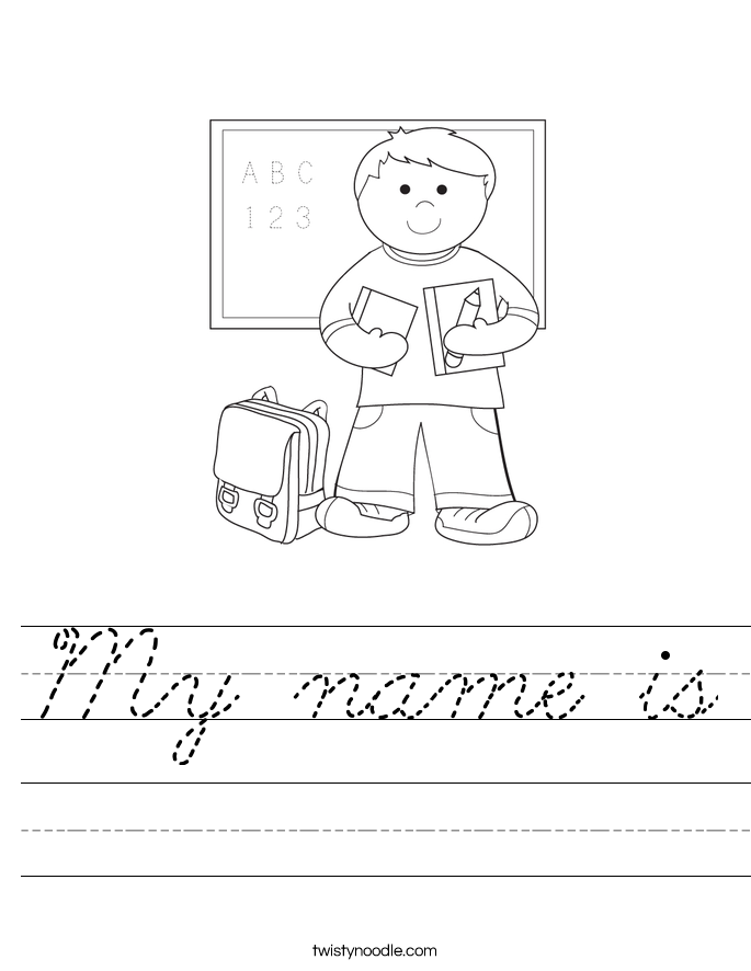 My name is Worksheet