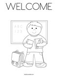 WELCOME Coloring Page