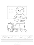 Welcome to 2nd grade! Worksheet