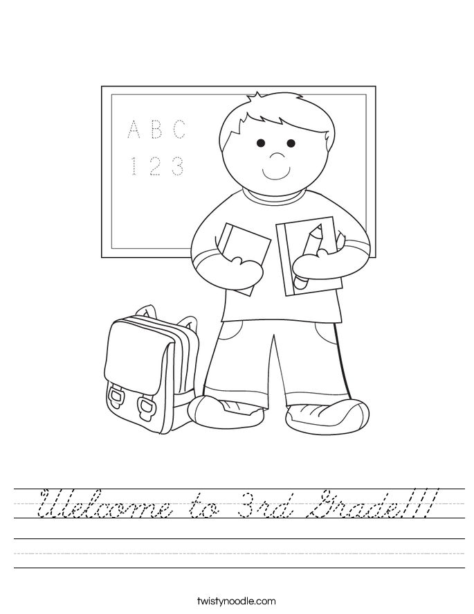 Welcome to 3rd Grade!!! Worksheet