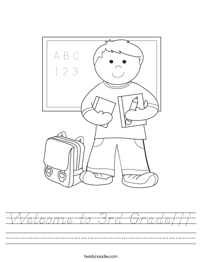 Welcome to 3rd Grade!!! Worksheet