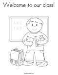 Welcome to our class!Coloring Page