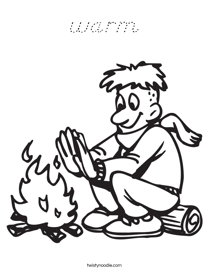warm Coloring Page