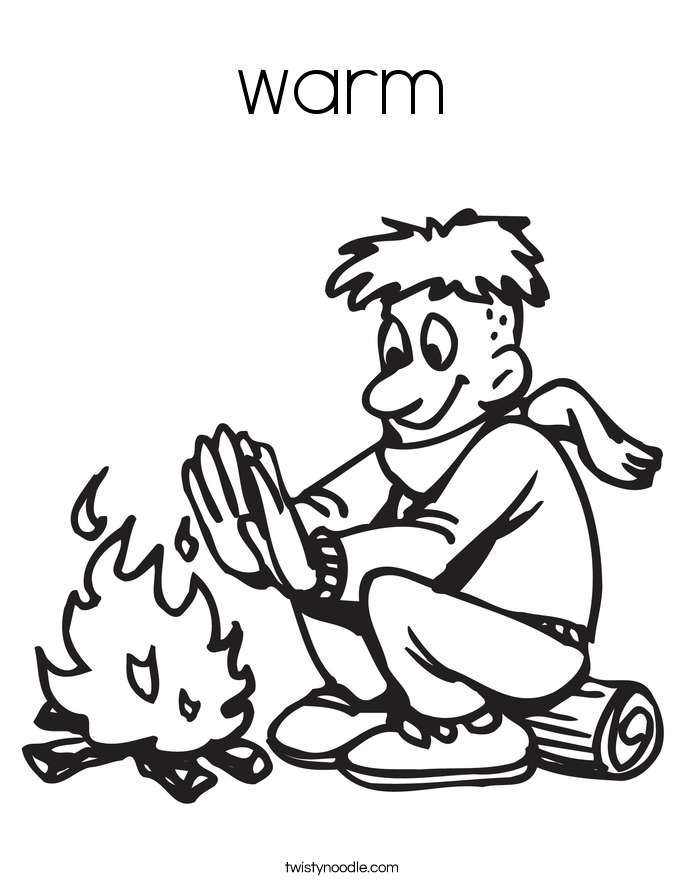 warm Coloring Page