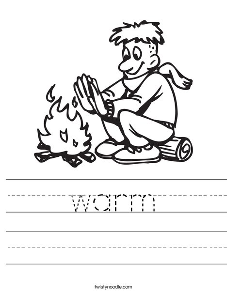 Warm Fire! Worksheet