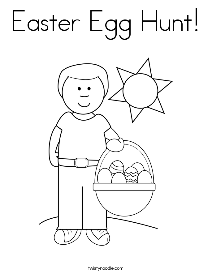 Easter Egg Hunt! Coloring Page