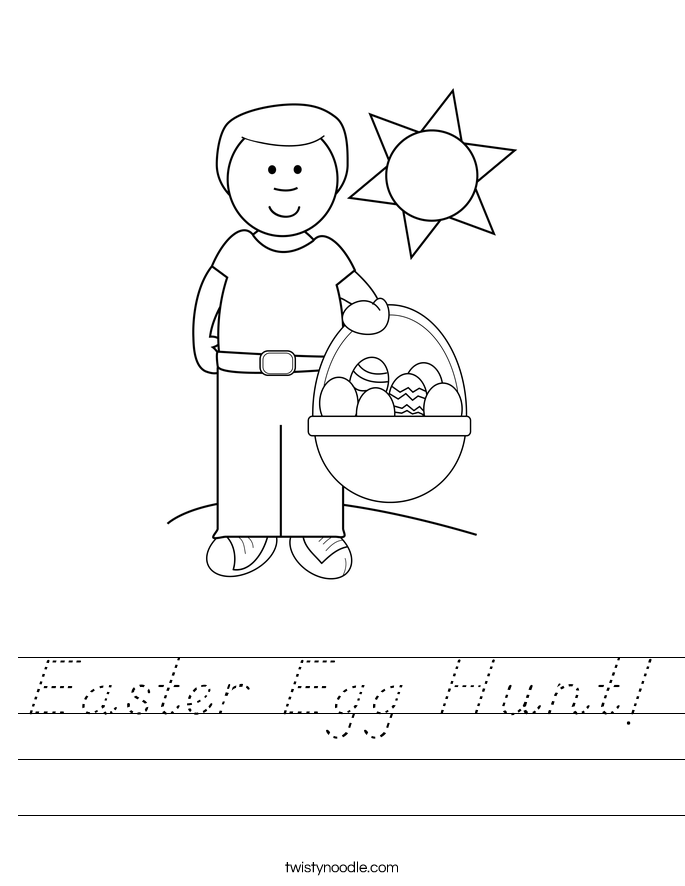 Easter Egg Hunt! Worksheet