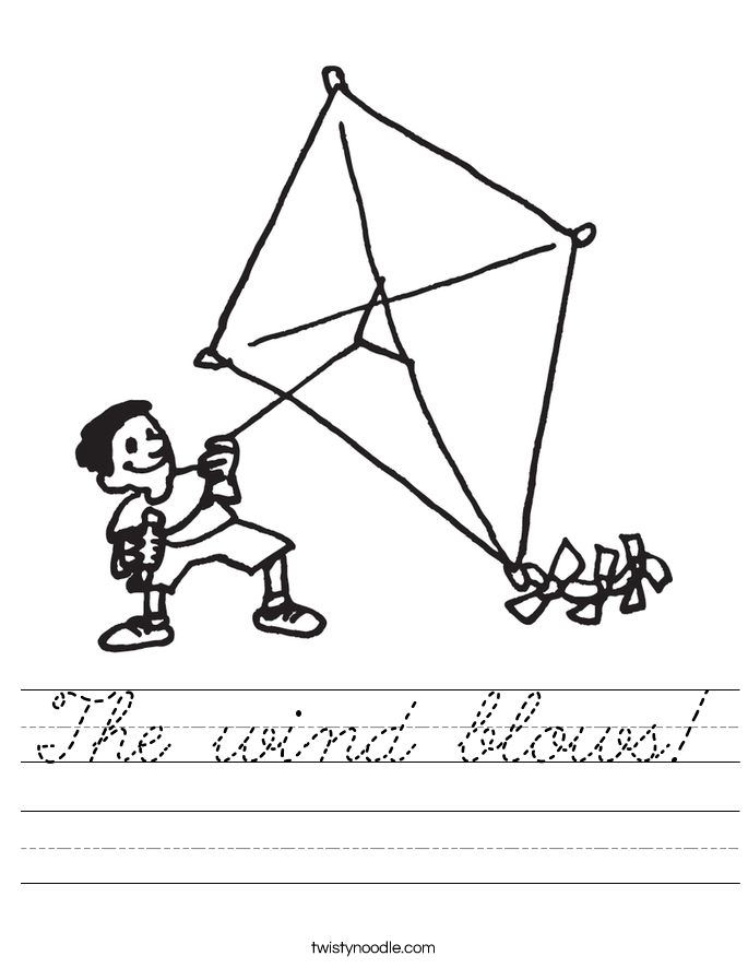 The wind blows! Worksheet
