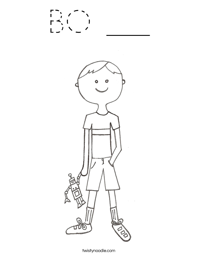 BO ___ Coloring Page