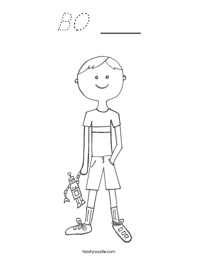 BO ___ Coloring Page