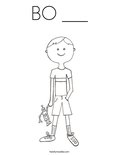 BO ___ Coloring Page