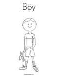 Boy Coloring Page