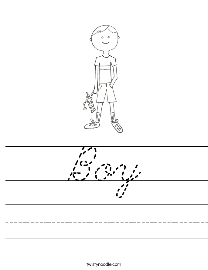 Boy Worksheet