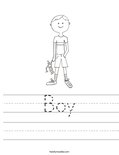 Boy Worksheet