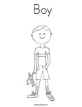  Boy Coloring Page